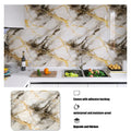 Peel & Stick Kitchen Wallpaper – 40cm Waterproof Oil-Proof PVC