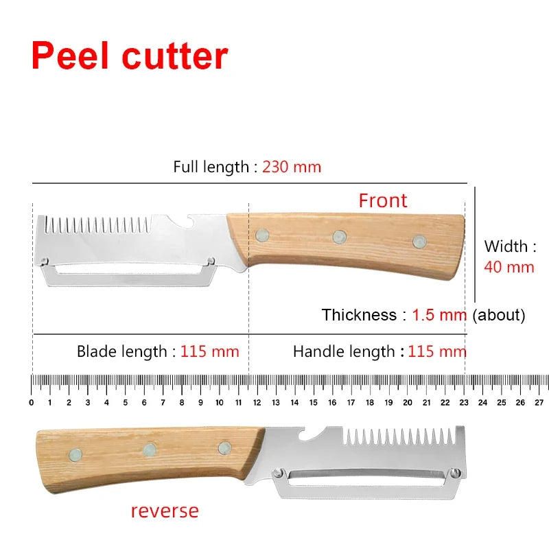 3-in-1 Stainless Steel Vegetable Peeler | Ergonomic Handle