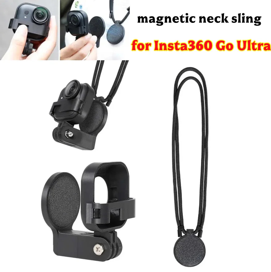 Magnetic Neck Mount for Insta360 GO Ultra | POV Vlog Holder