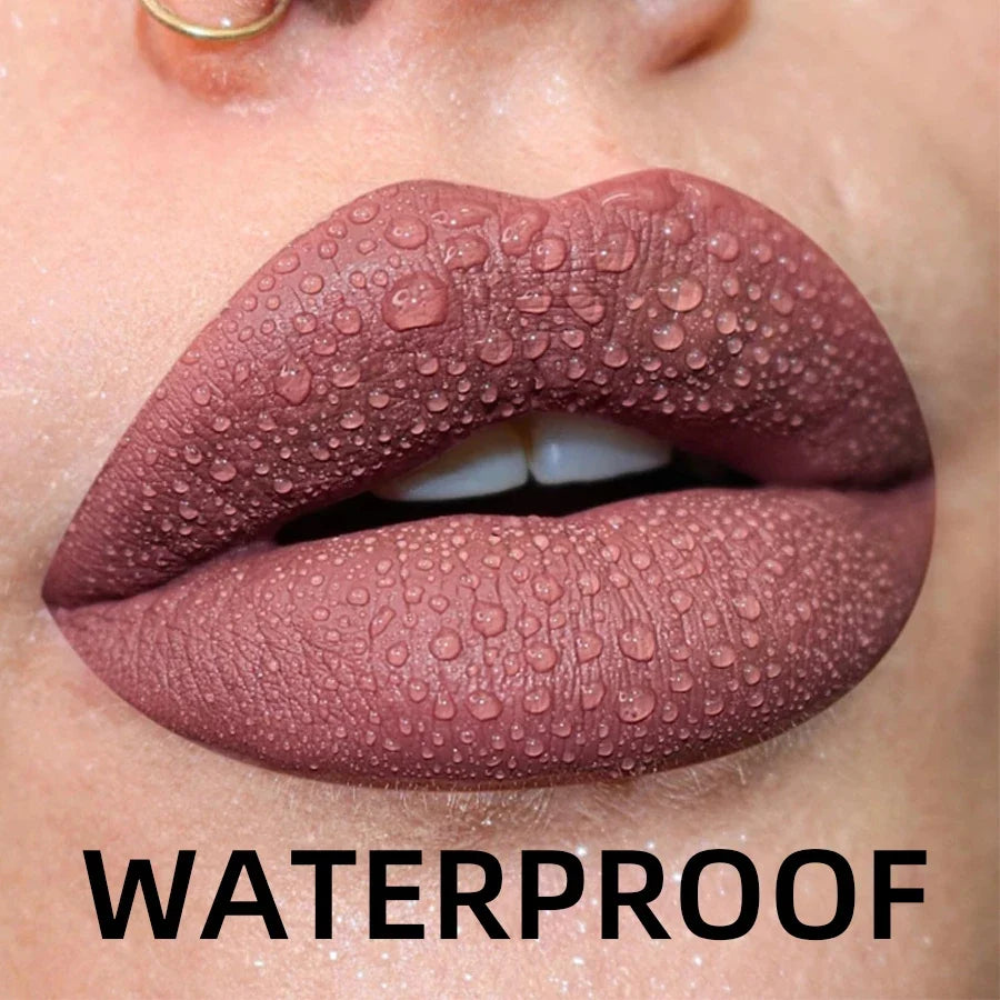 MCD 19-Color Matte Liquid Lipstick – Waterproof Long-Lasting