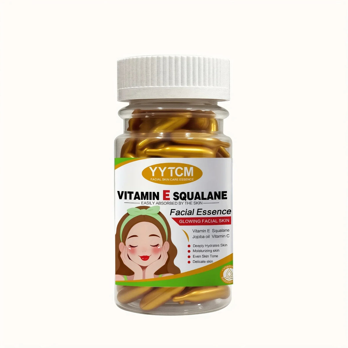 Vitamin E Moisturizing Capsule Essence – 90 Caps | Brightening