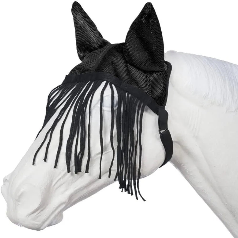 Horse Fly Mask with Tassels & UV Protection – Fine Mesh