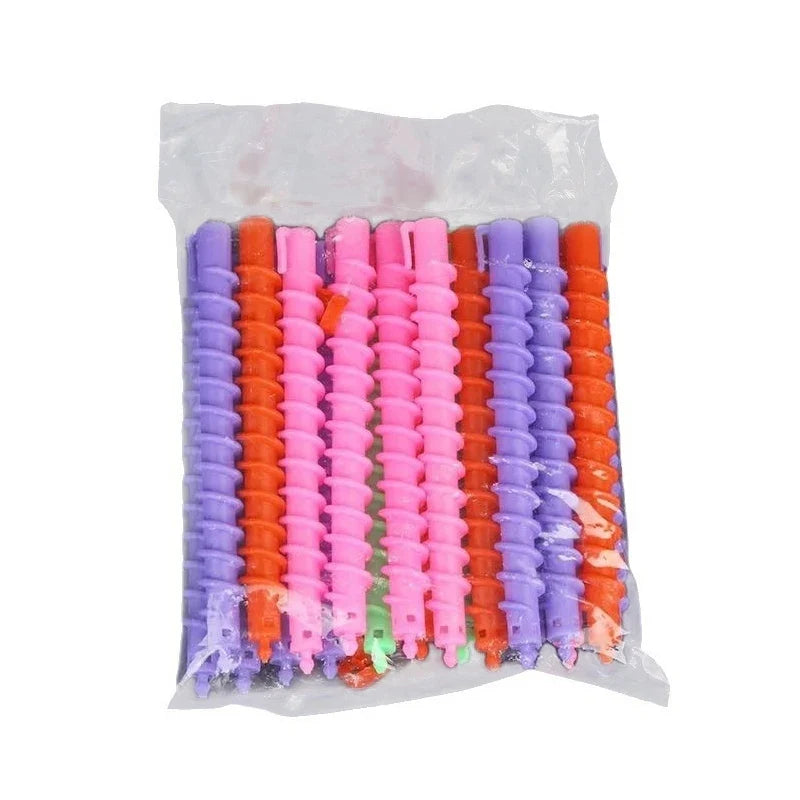 Spiral Perm Rods – Heatless Hair Curlers Set (20–22 Pcs)