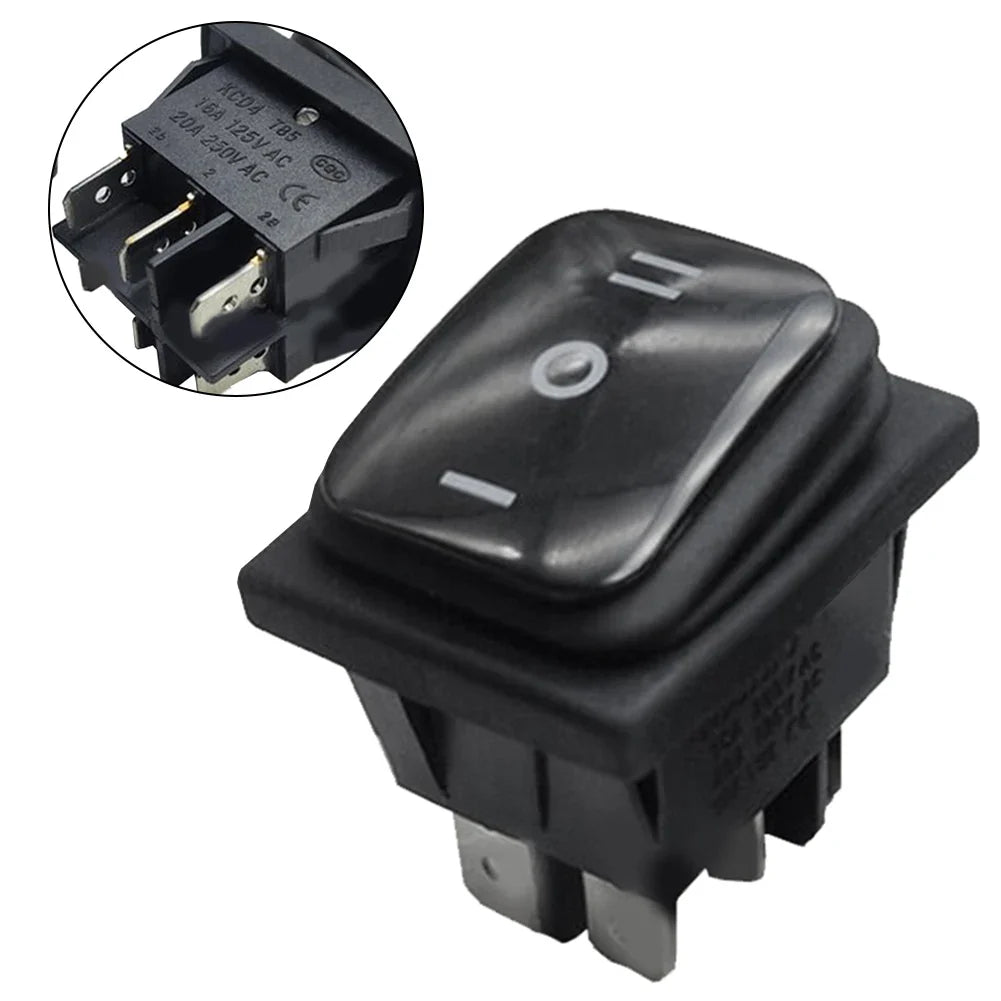 6-Pin Momentary DPDT Polarity Reverse Rocker Switch ON-OFF-ON