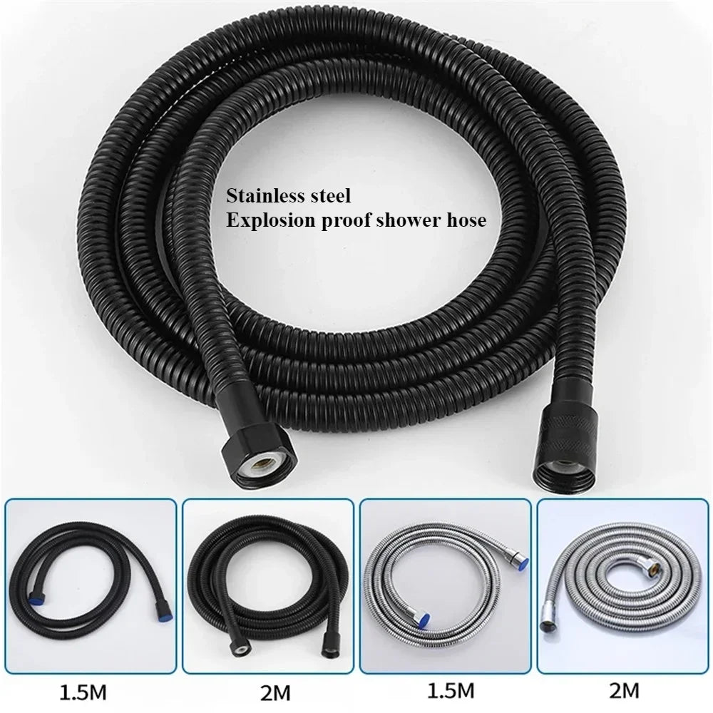 SUS 304 Flexible Shower Hose – Stainless Steel 1.5m & 2m