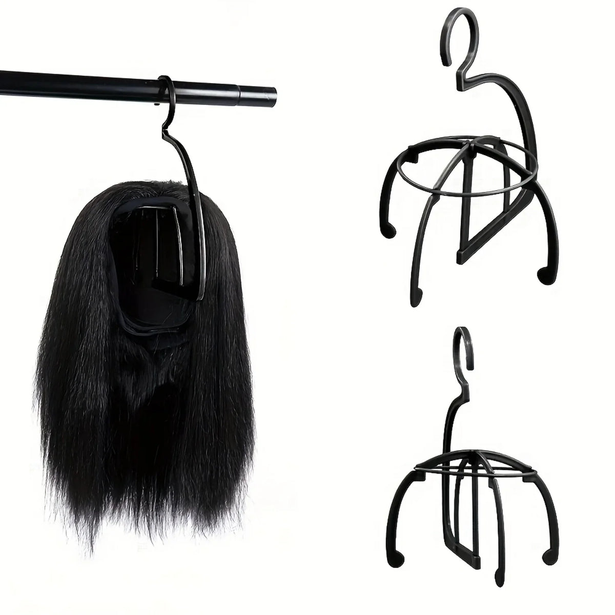 Hanging Wig Display Stand | Portable Wig Holder & Organizer