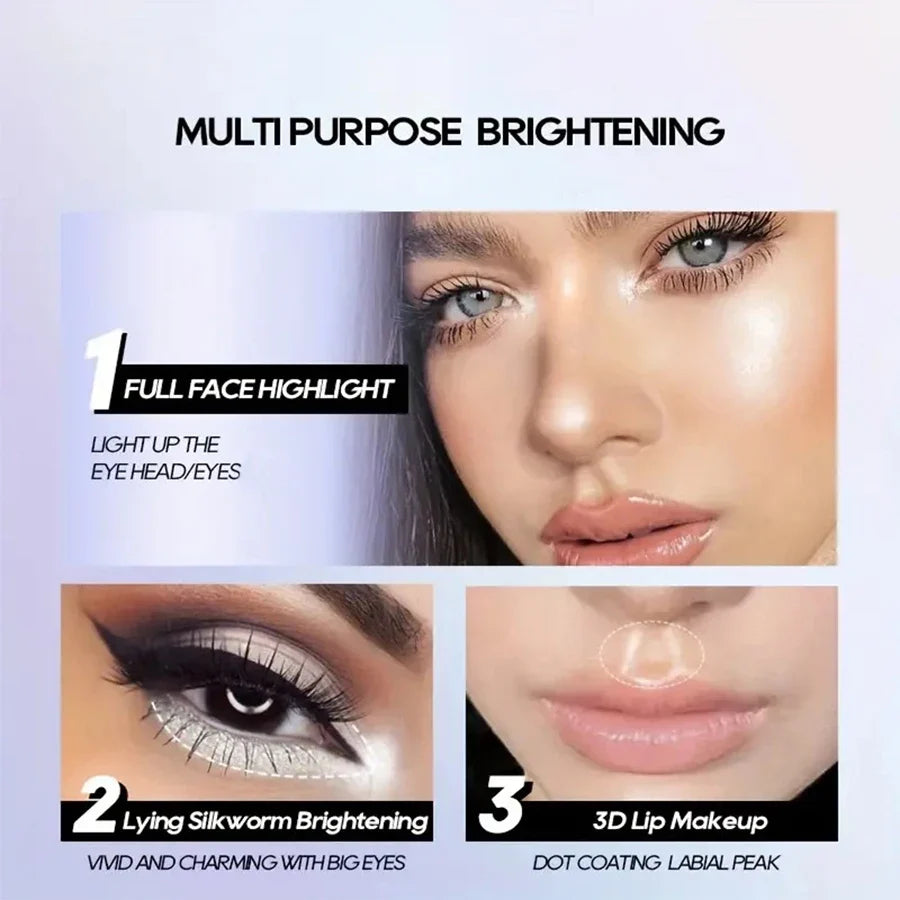 MCD 7-Color Diamond Liquid Highlighter & Body Bronzer Spray