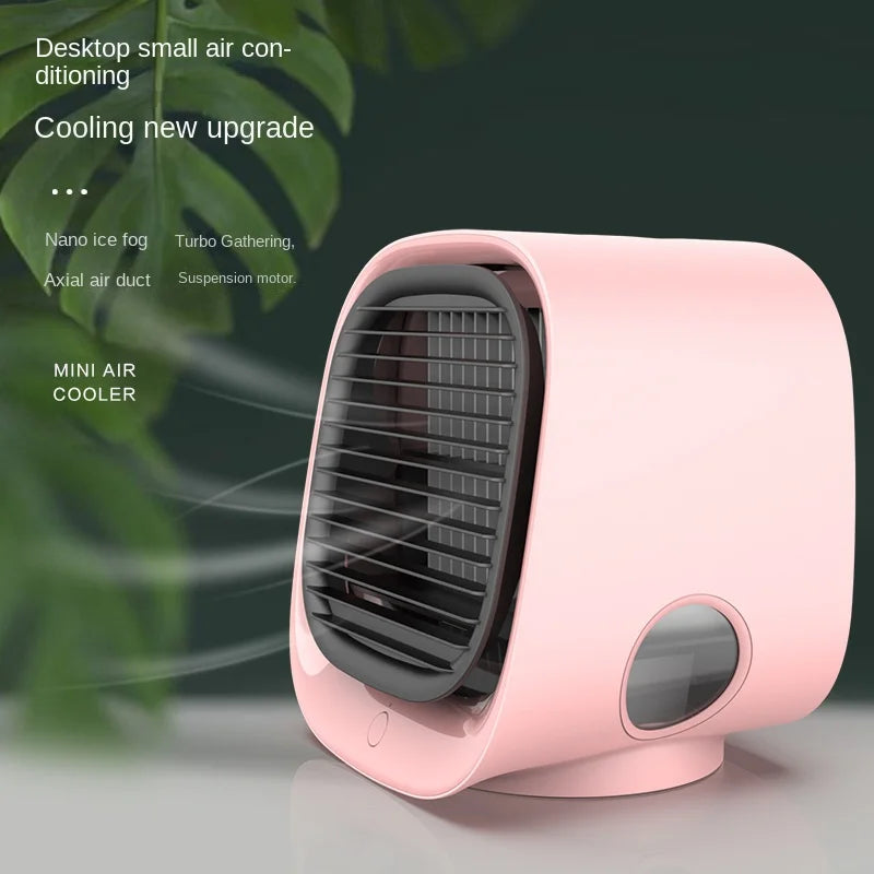 Portable USB Desktop Air Cooler Fan with Humidifier – 3 Speed