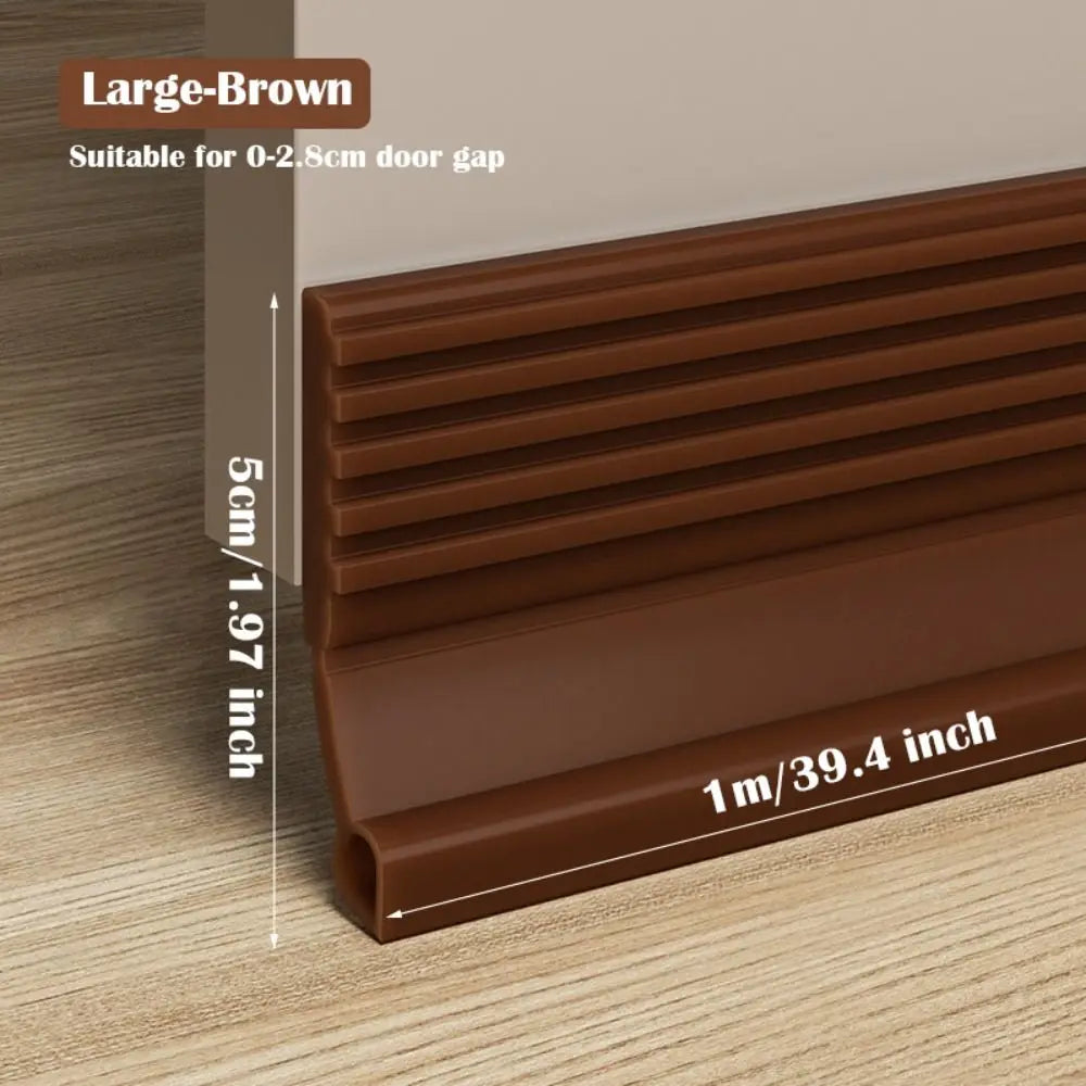 Soundproof Door Bottom Sealing Strip Self-adhesive Insect Prevention