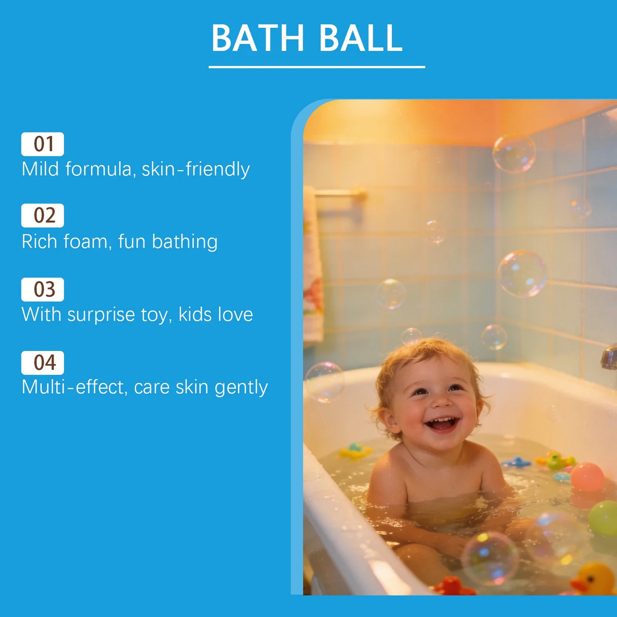 OceAura Kids Surprise Ocean Toy Bath Bomb – Fizzy & Fun Gift