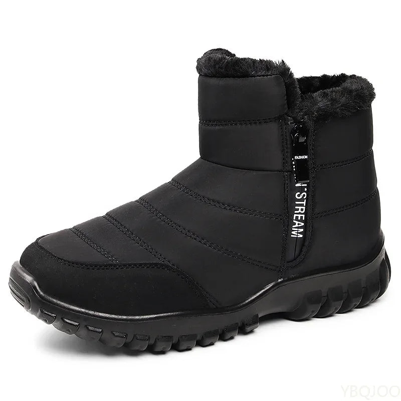 Men's Insulated High-Top Snow Boots – Warm Slip-On Winter Boot