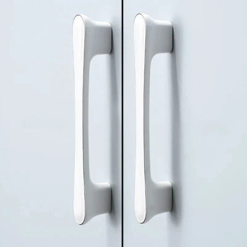 Modern White Zinc Alloy Cabinet & Drawer Handle | Furniture Knob