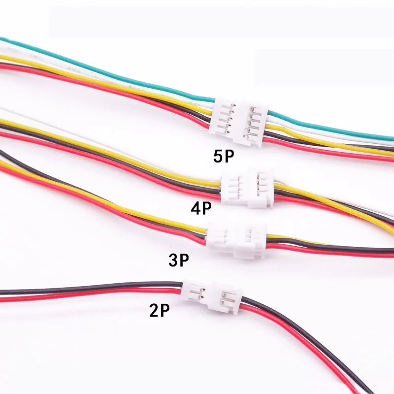 100 Sets Lot Connector Micro JST 2Pin 3Pin 4Pin 5P 6P Male Female