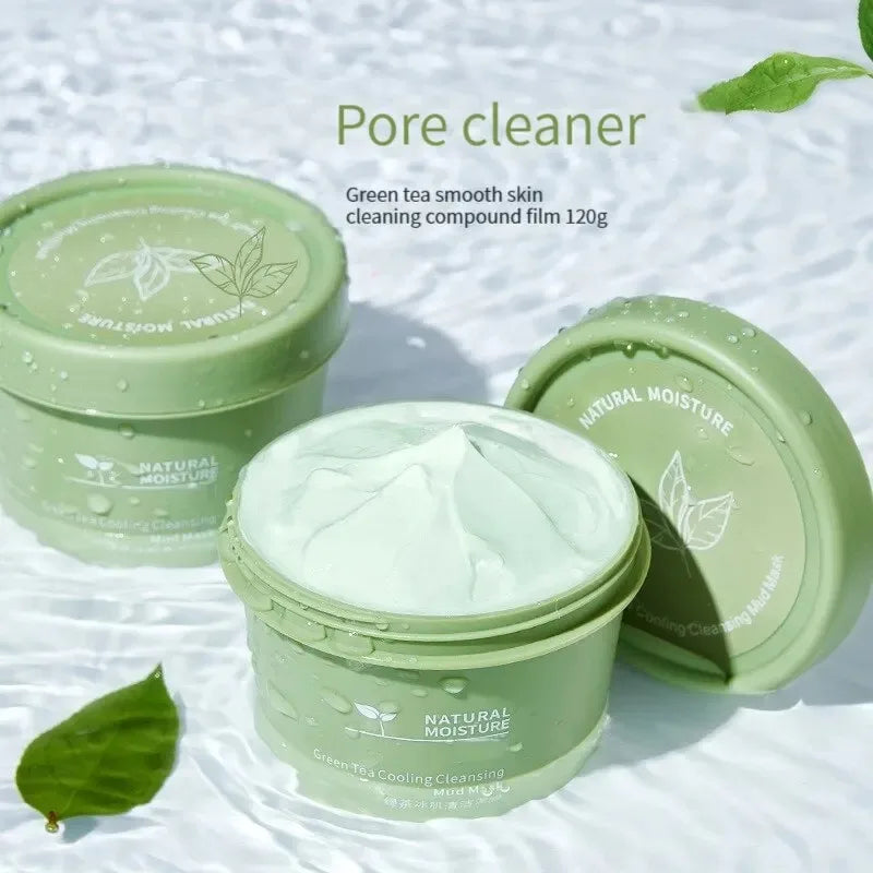 Green Tea Ice Mud Face Mask – Cleansing & Oil Control 120g