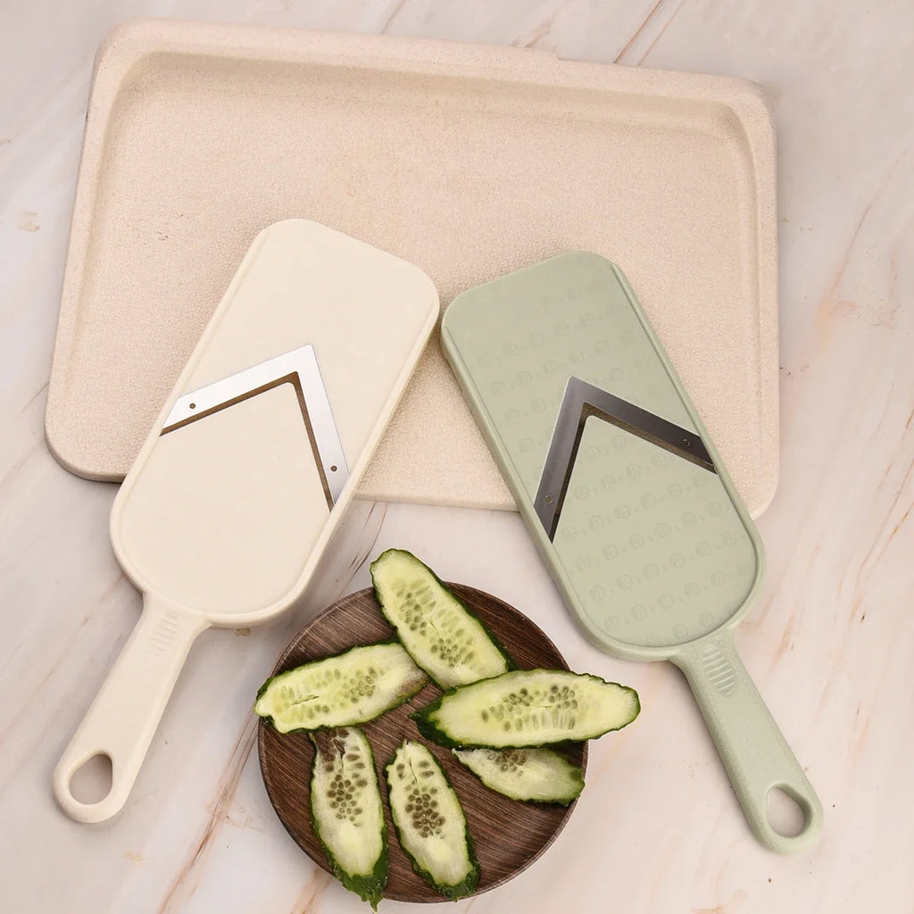 Handheld Mandoline Slicer – Stainless Steel V-Blade & Comfort Grip