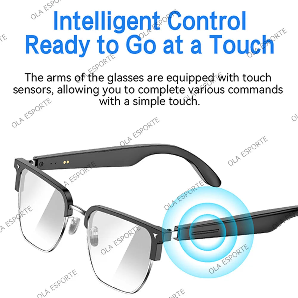 Bluetooth Smart Glasses | Anti-Blue Light, UV Protection & AI Voice