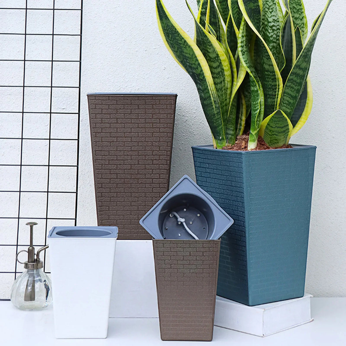 Self Watering Planter Pot for Succulents & House Plants