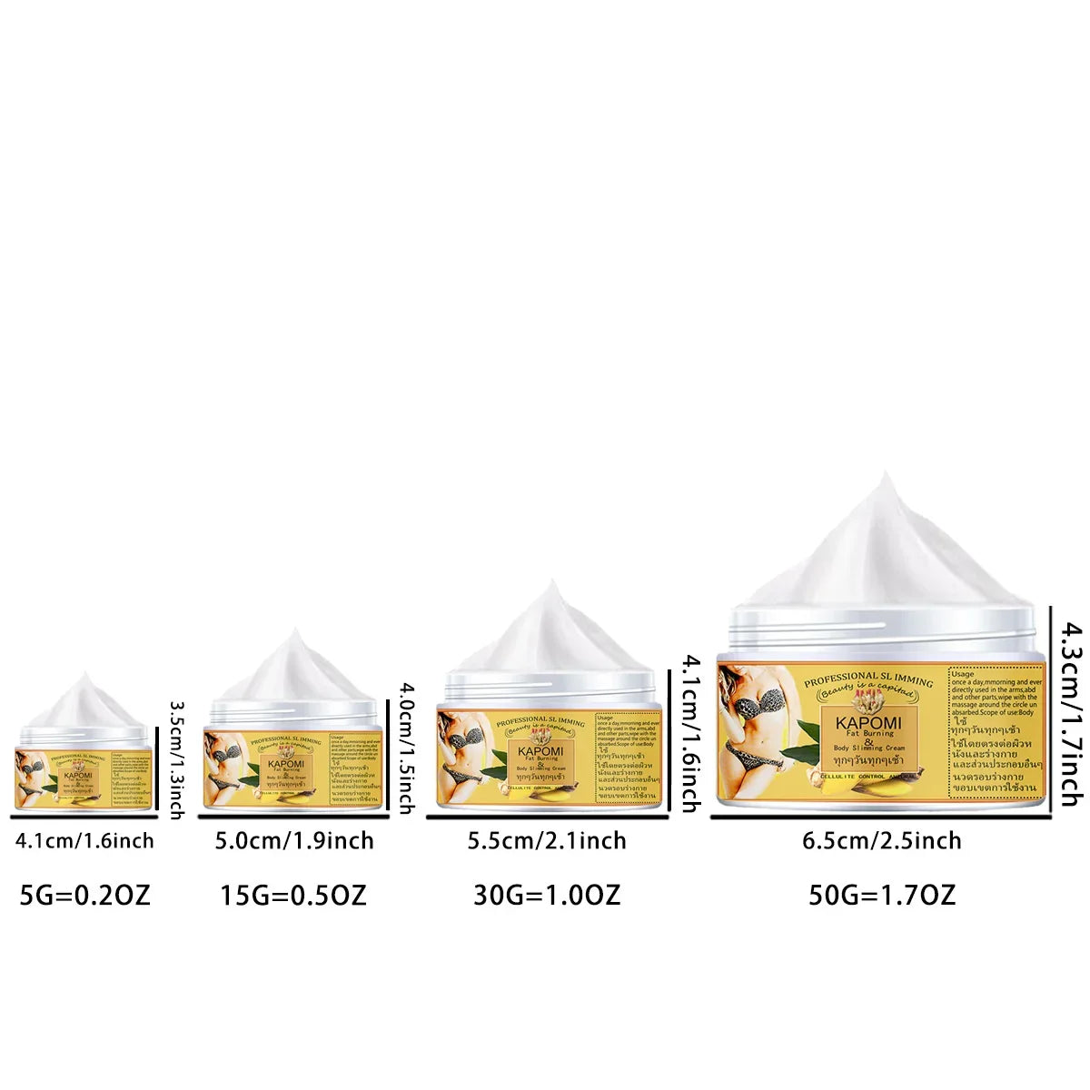 KAPOMI Body-contouring Body Slimming Cream Burns Fat Tightens Skin