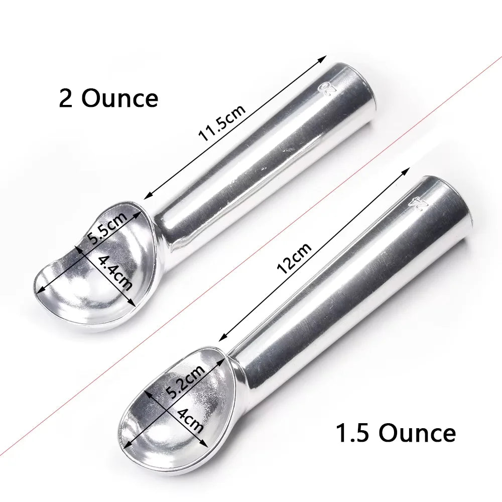 Nonstick Anti-Freeze Ice Cream Scoop – 1.5 &amp; 2 Oz Metal