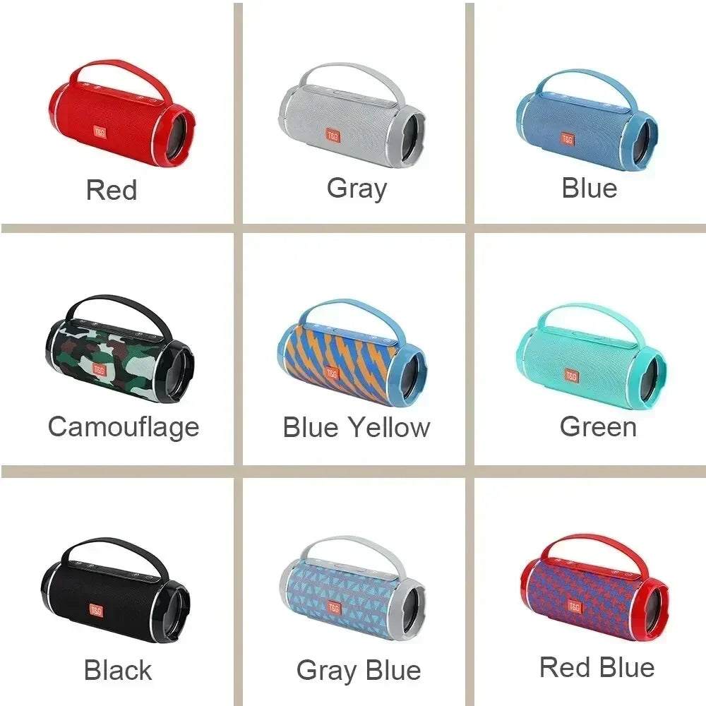 T&G Portable Bluetooth 5.3 Speaker – Waterproof, FM & Subwoofer