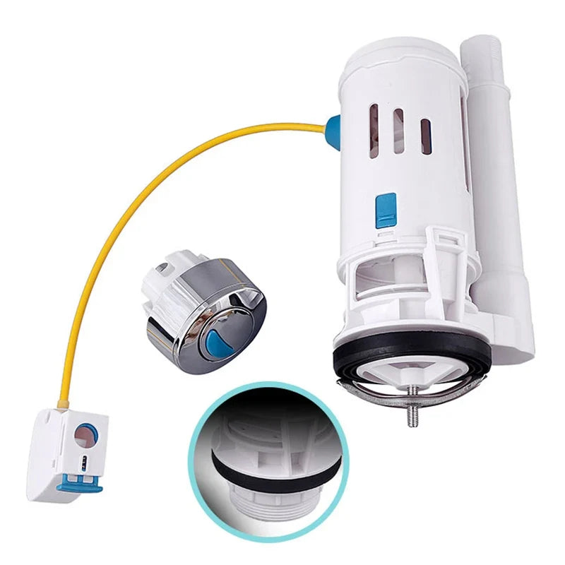 Dual Flush Fill & Drain Valve Kit – Universal Toilet Push Button