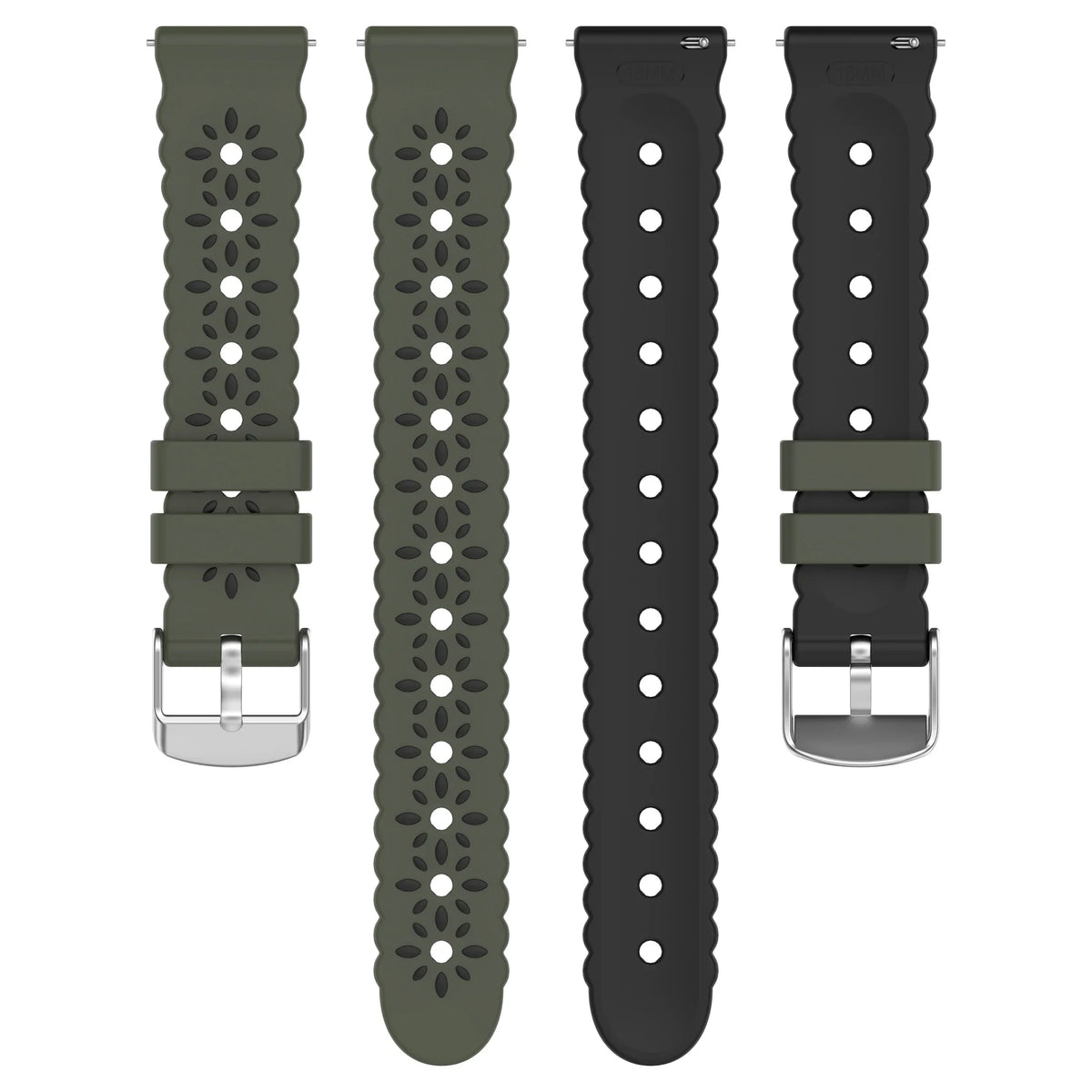 Silicone Watch Band 18mm 20mm – Huawei GT5, Samsung Galaxy