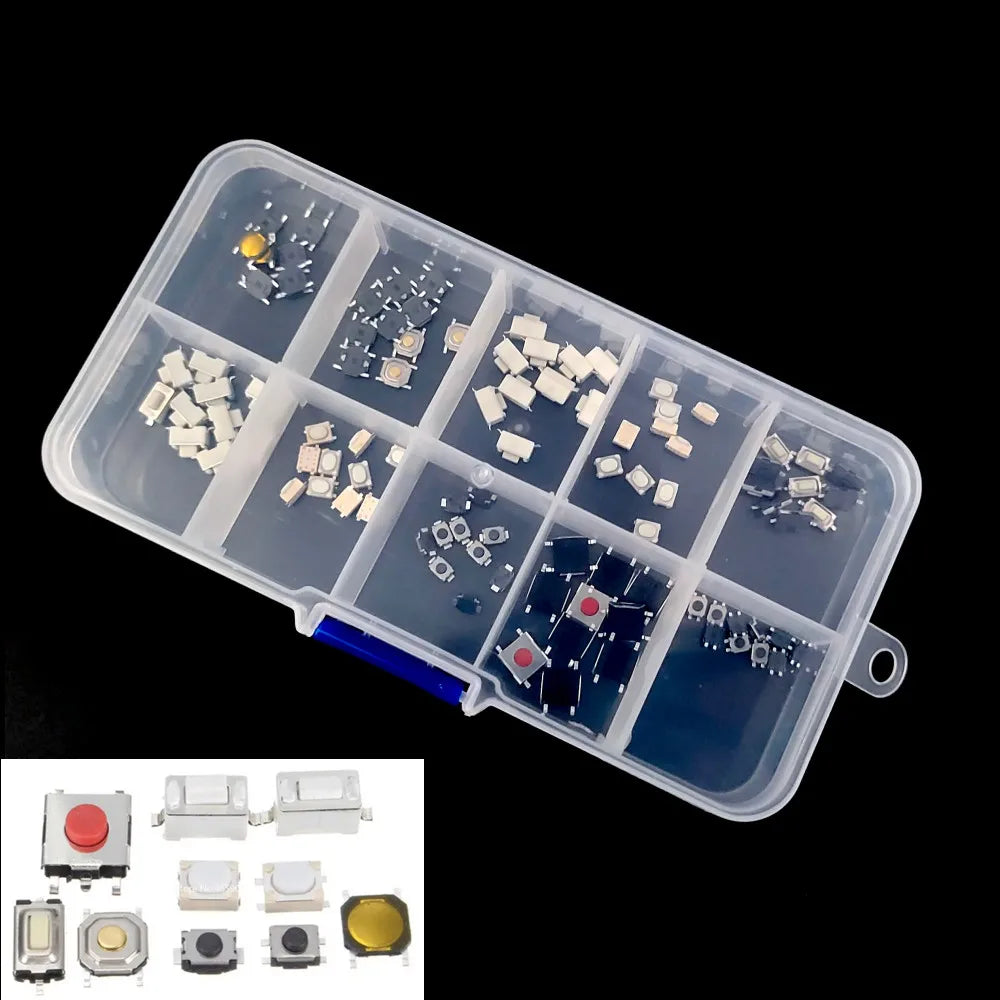 10 Value Micro Momentary Tactile Push Button Switch 3x4x2mm 3x4x2
