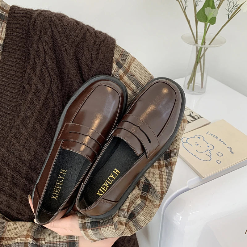Women's Mary Jane Loafers – JK Lolita Flat Slip-On Shoes