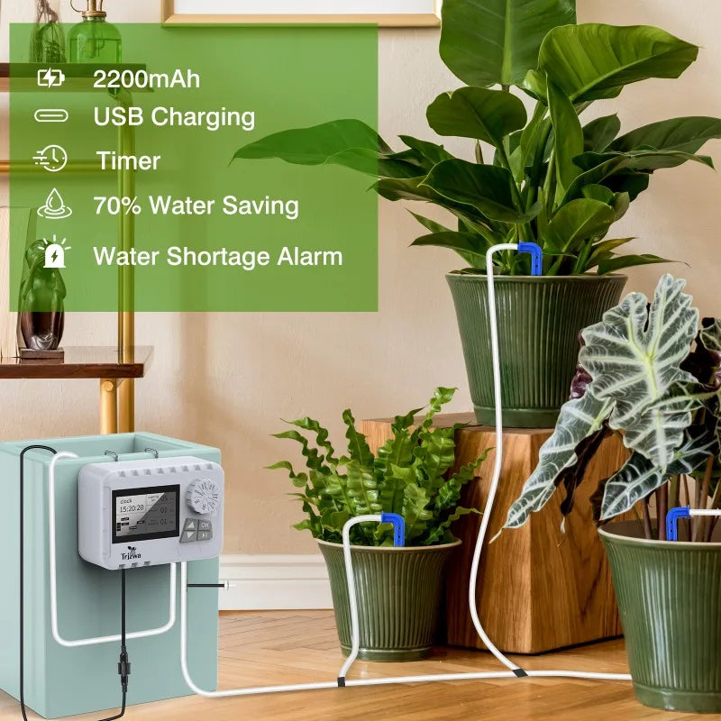 Indoor Automatic Drip Irrigation System – 2200mAh USB Timer