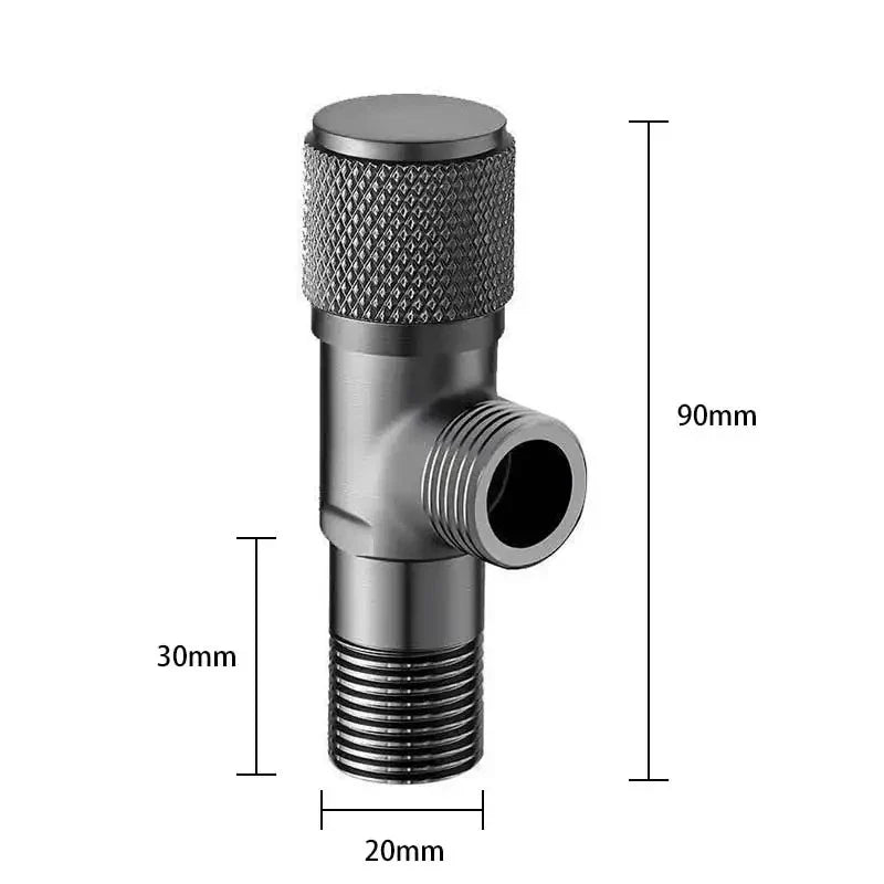 Full Brass Mini Angle Valve | Toilet Shut-Off Inlet Valve
