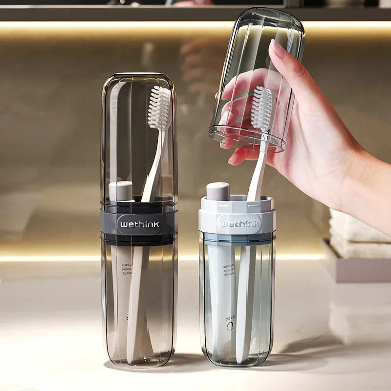 Transparent Portable Toothbrush Travel Case – Acrylic Cover