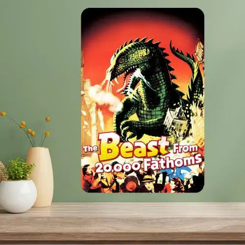 Beast from 20,000 Fathoms Classic Movie Metal Poster Sign