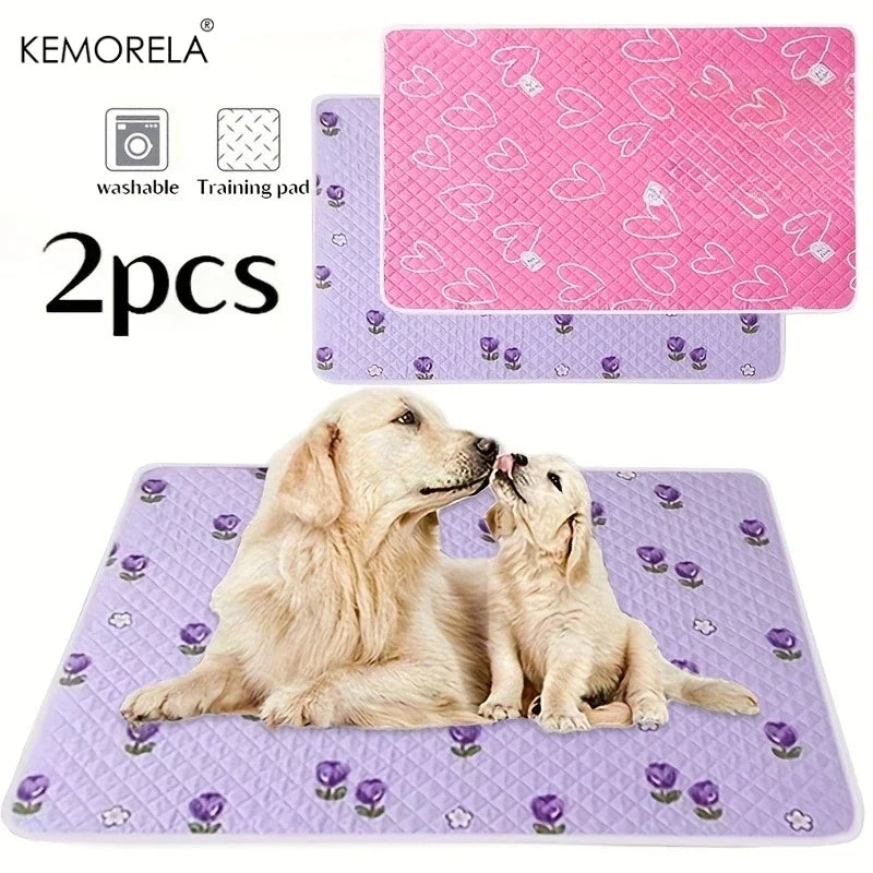 KEMORELA 2-Pack Washable Dog Training Mat – Car & Home