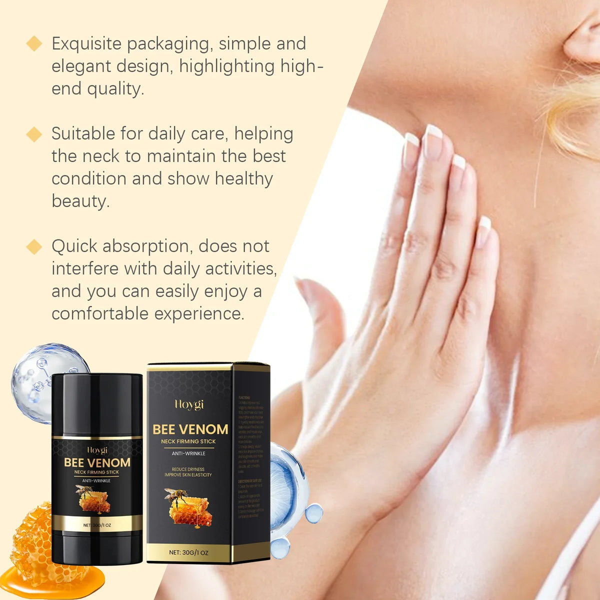 Hoygi Bee Venom Neck Tightening Hydrating Stick 30g