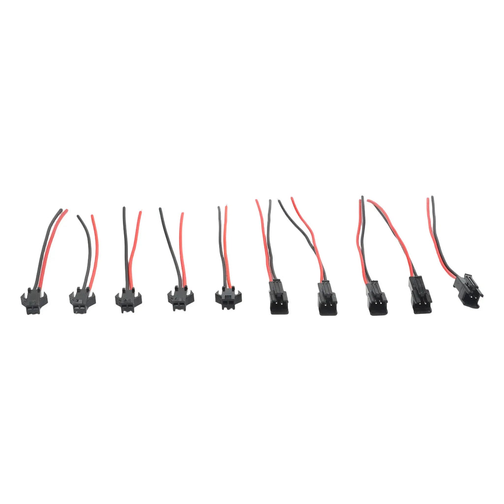 JST SM 2/3/5 Pin Male Female Wire Connector – 5 Pairs for LED