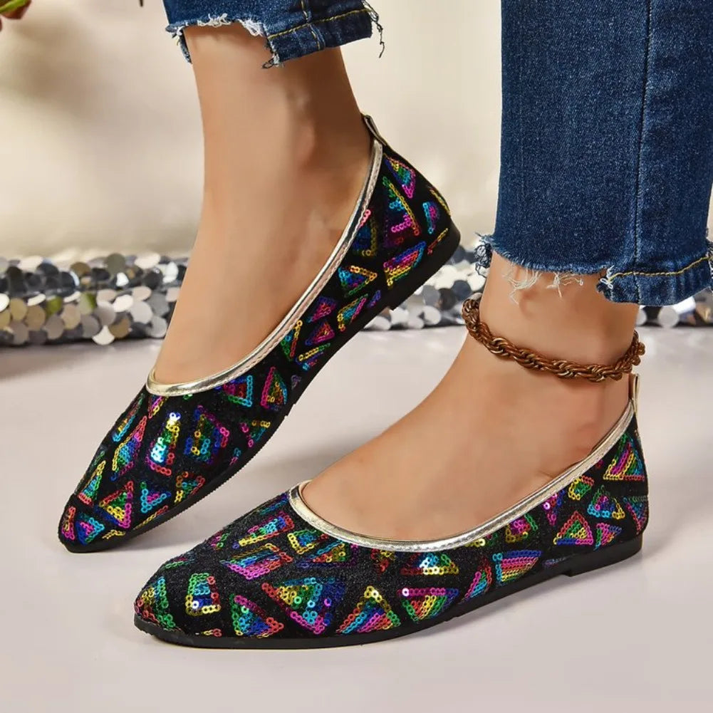 Women's Mesh Ballet Flats – Mary Jane Slip-On Loafers