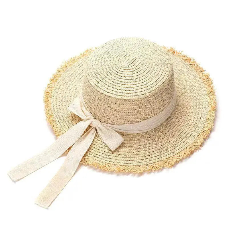 Women's Foldable Straw Sun Hat | Large Brim UV Protection