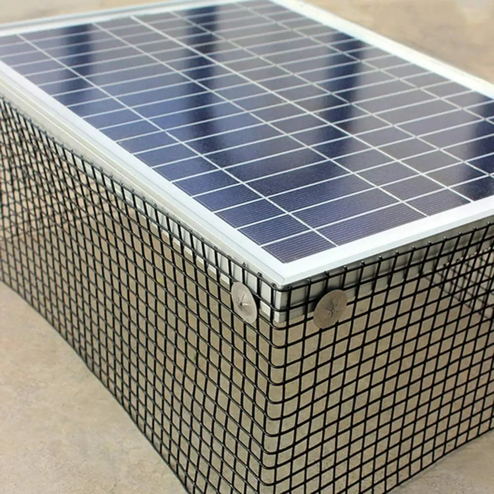 Solar Panel Critter Guard Wire Mesh Roll Kit with Fasteners