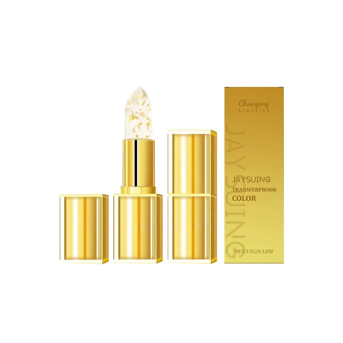 Jaysuing Gold Color-Changing Lip Balm | Hyaluronic Acid Hydrating