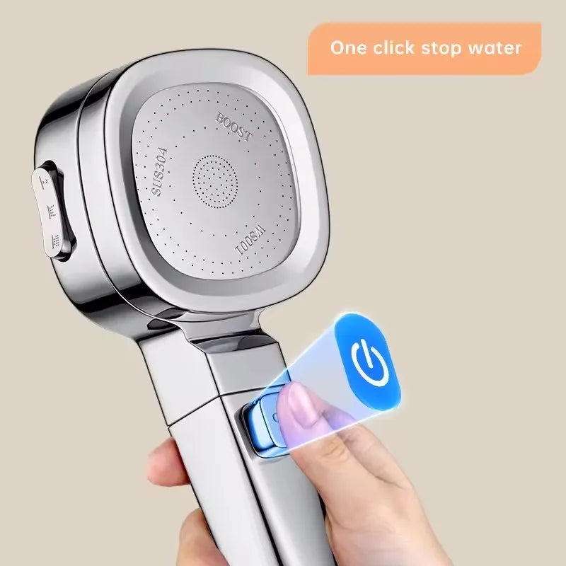3-Mode Handheld Shower Head | High Pressure & Water Saving