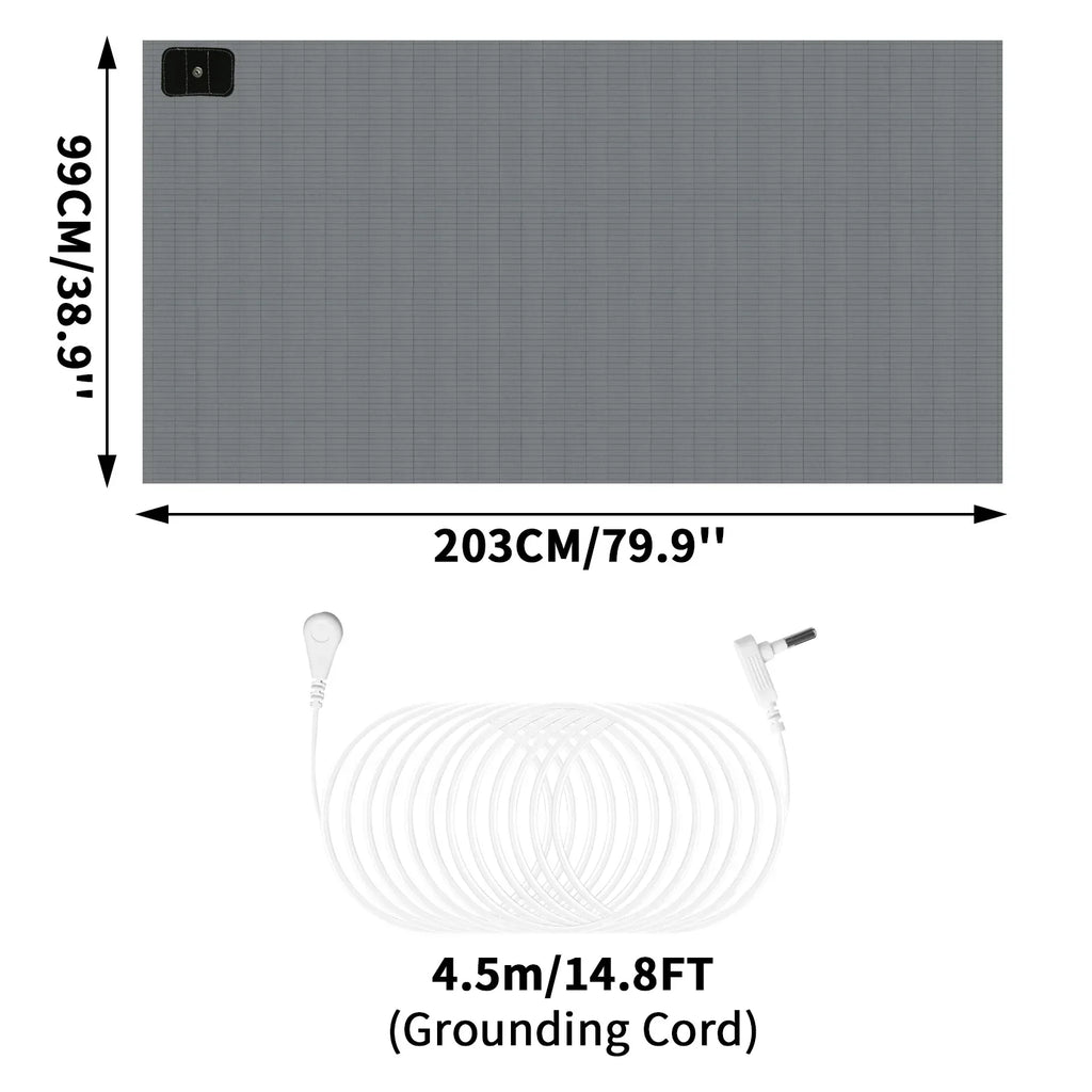 Grounding Mat 6 Sizes | Indoor Earthing Pad for Desk & Yoga