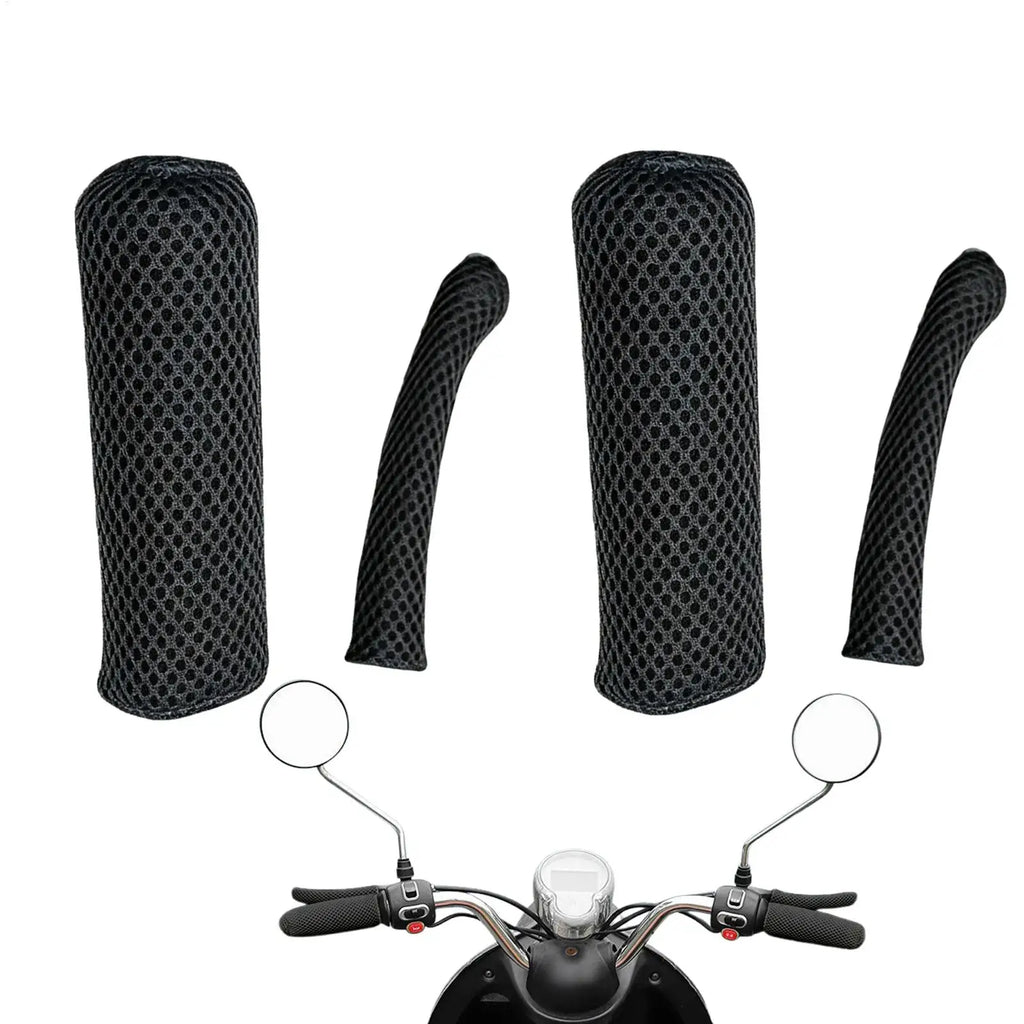 Ice Silk Motorcycle Handle Grip Cover – Non-Slip Breathable Sleeve