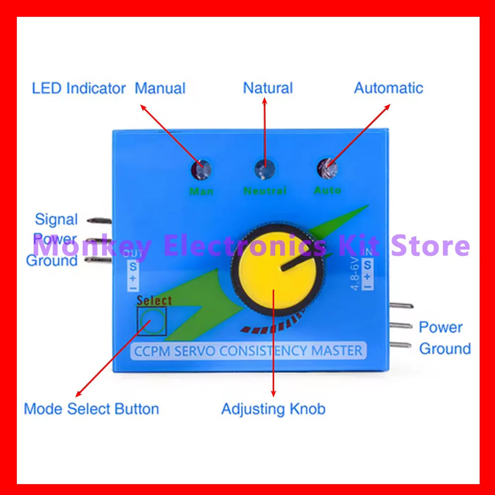 3CH RC Servo Tester & ESC Speed Controller – CCPM Checker