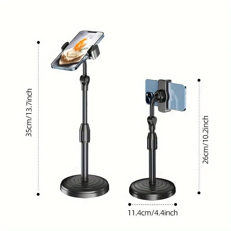 Adjustable Telescopic Phone Stand for Live Streaming & Video