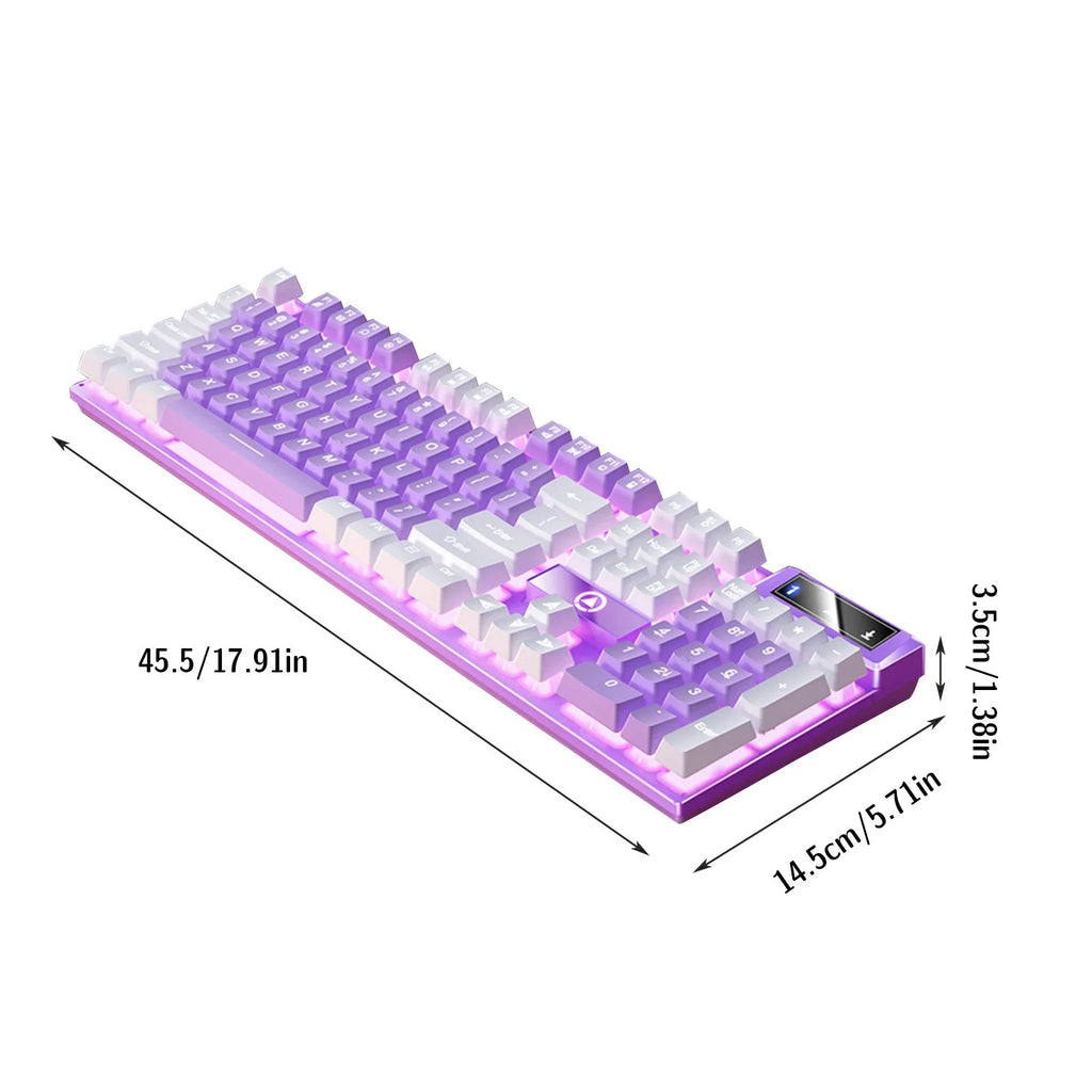 K500 RGB Wired Gaming Keyboard | Mechanical Feel 104 Keys