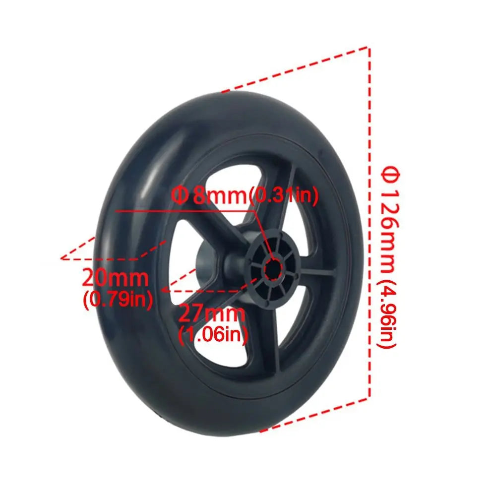 Wheelchair Front Castor Durable Anti Slip Shopping Cart Wheels