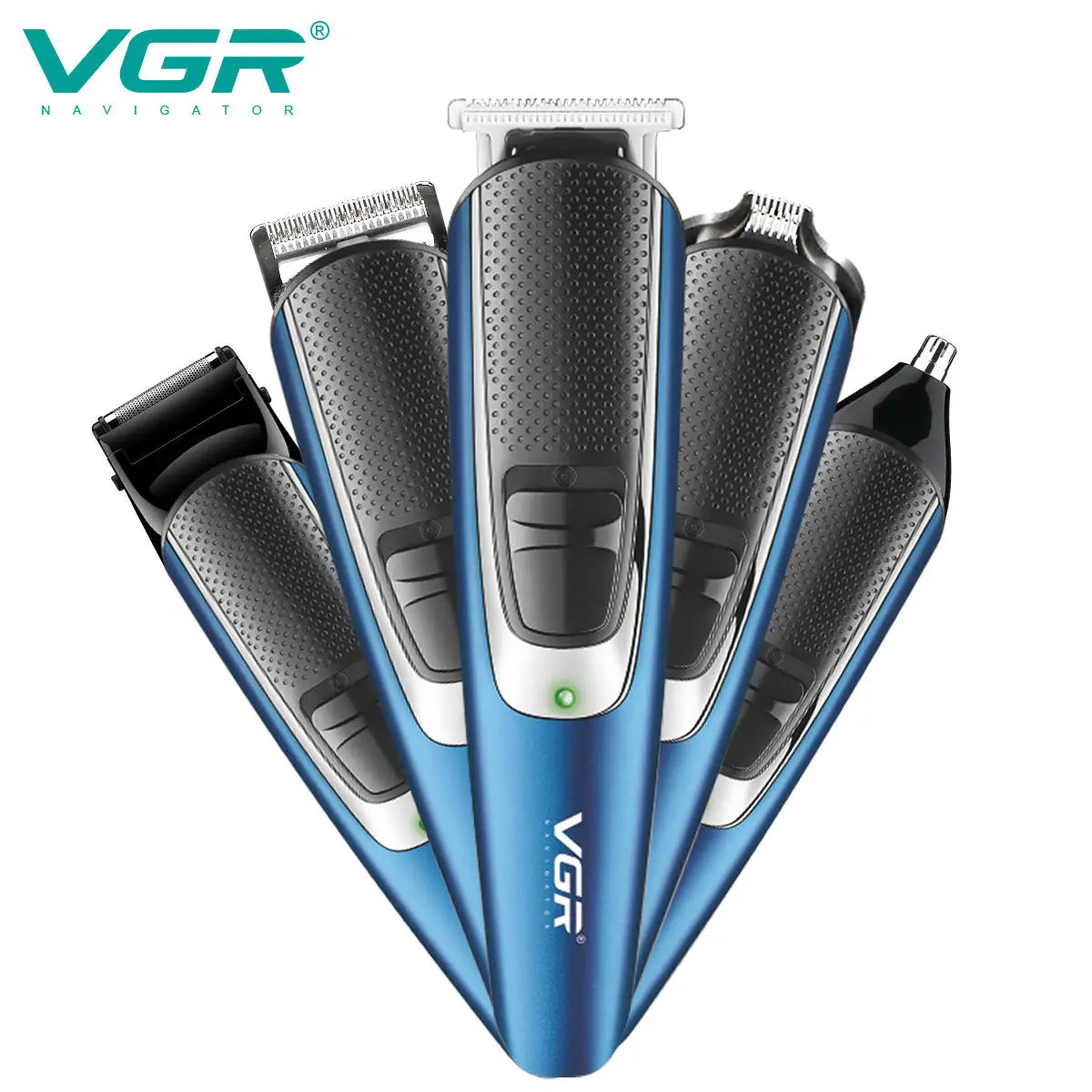 VGR V-172 5-in-1 Men's Hair Trimmer & Grooming Set USB