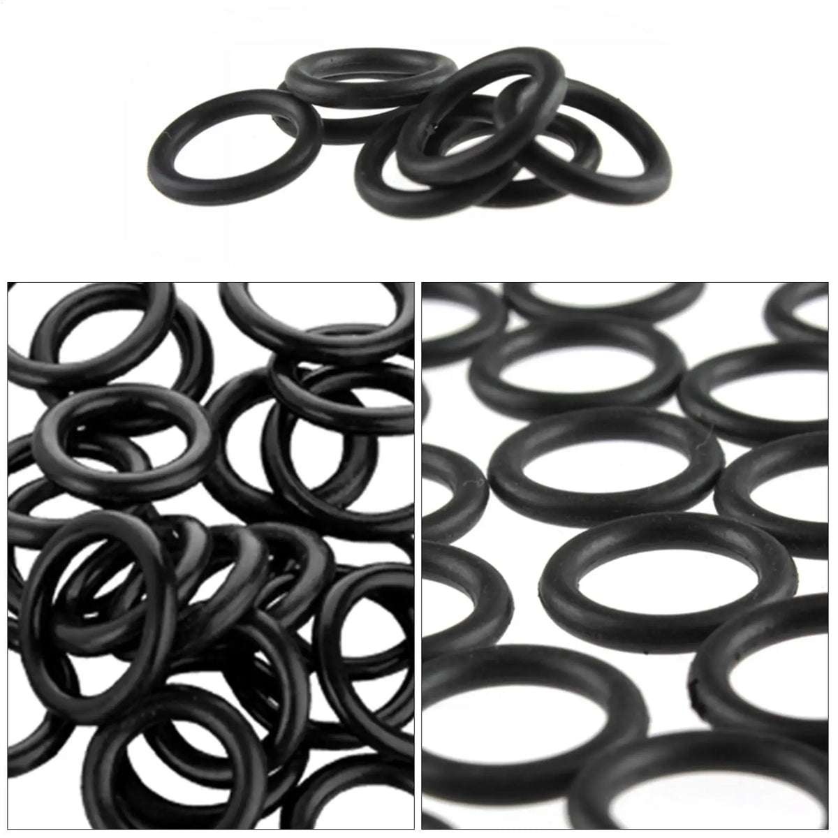 50-Piece Rubber O-Ring Set – Oil & Heat Resistant Sealing Washers