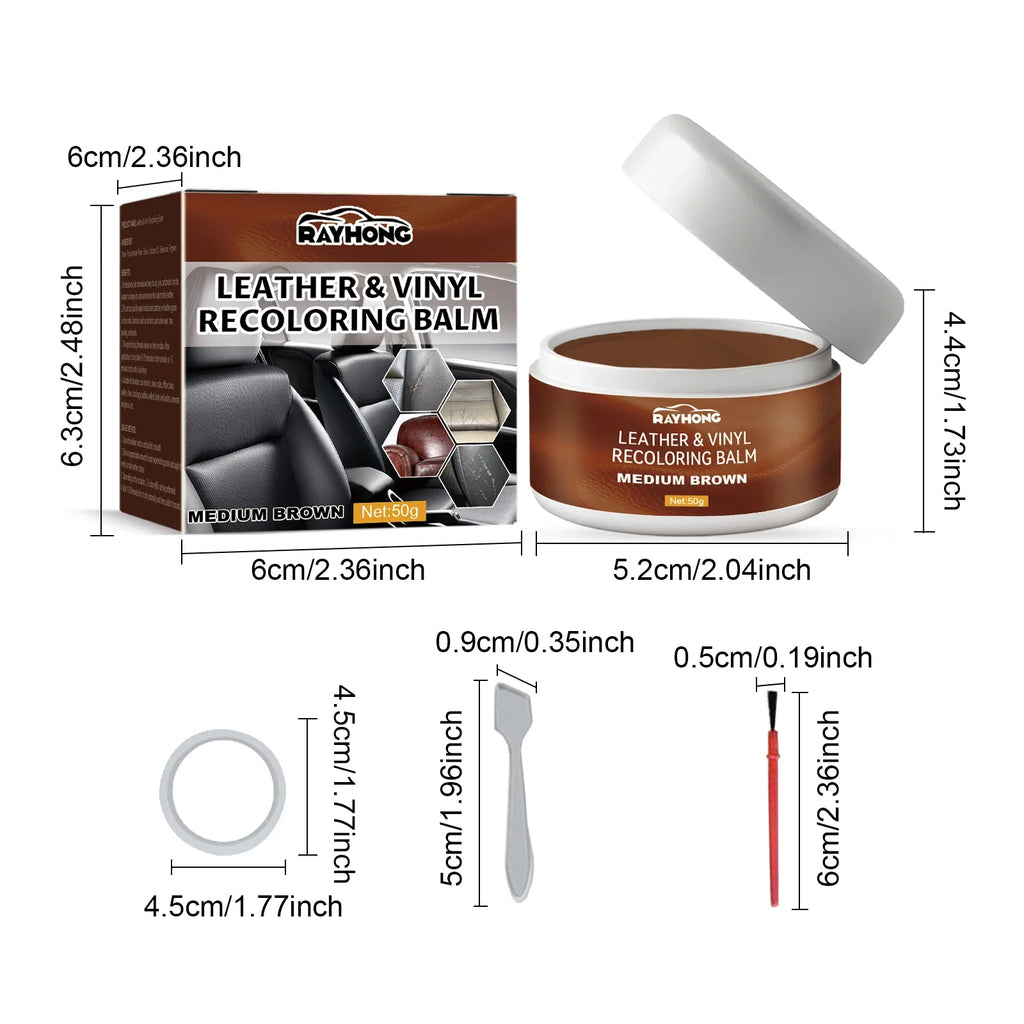 Leather Touch Up Paste Set – Repair Car Seats, Sofas & Shoes