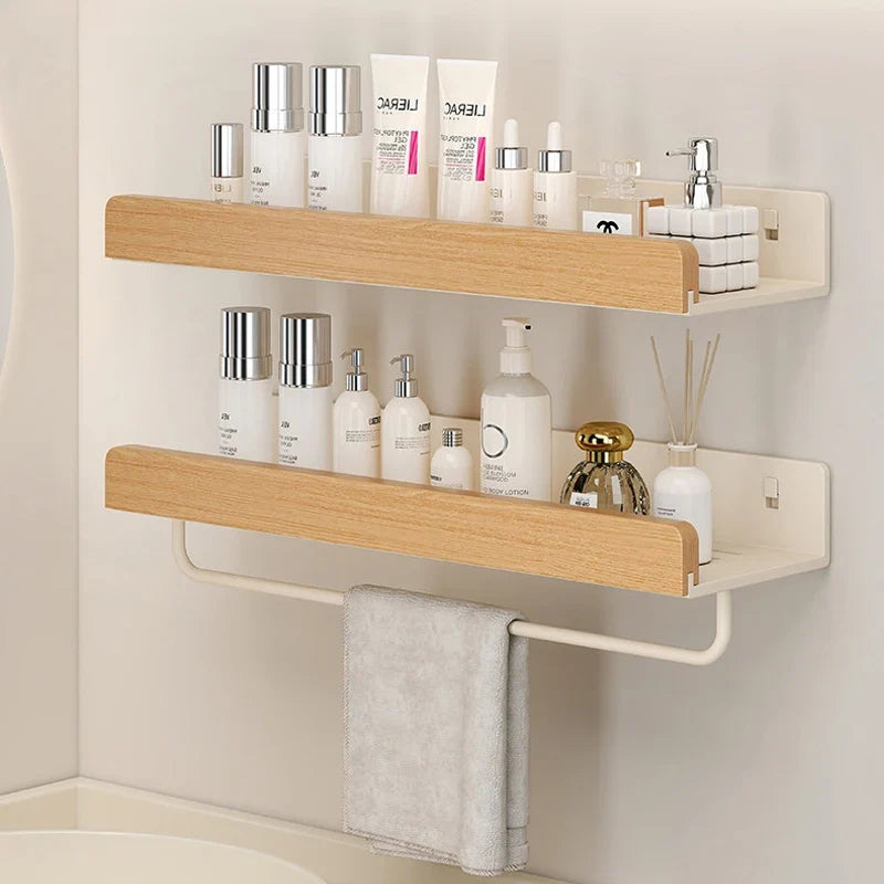 Wall Mounted Solid Wood Spice Rack | Kitchen Seasoning Storage